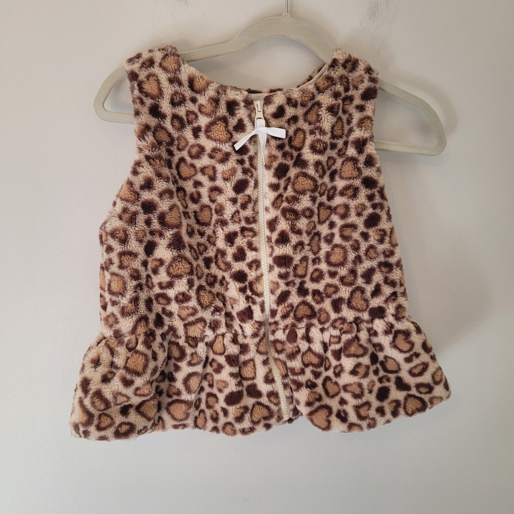 Rachel Zoe Kid's Faux Fur Leopard Vest